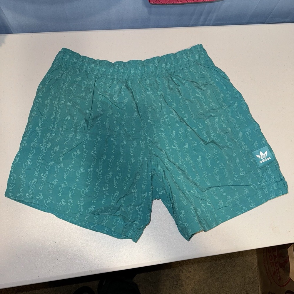 Adidas Resort Shorts Mint Green Extremely Rare Size XL